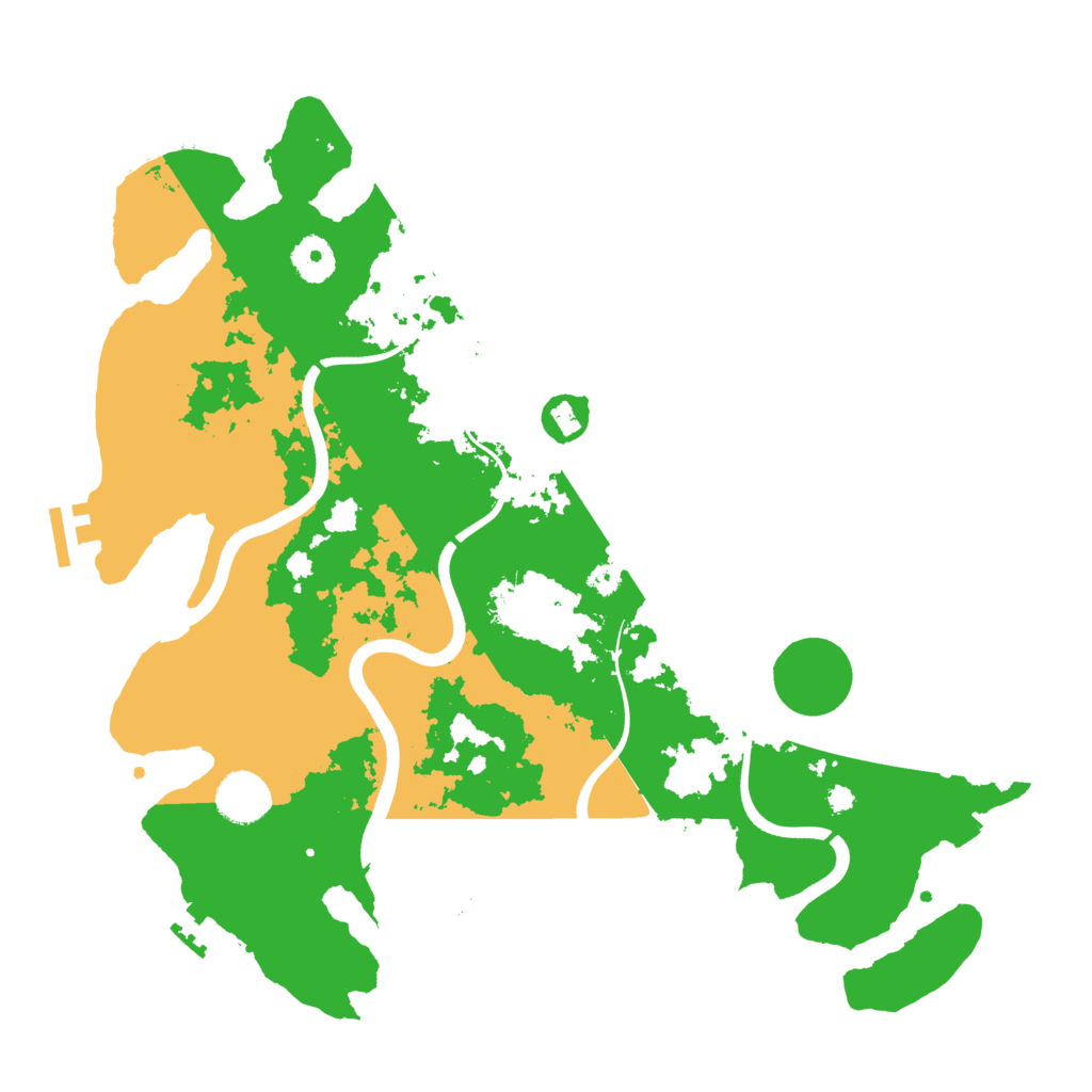 Biome Rust Map: Procedural Map, Size: 3700, Seed: 51012