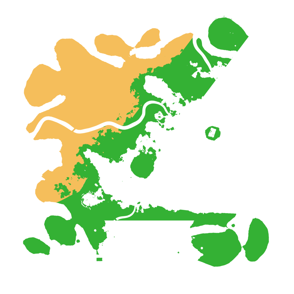 Biome Rust Map: Procedural Map, Size: 3500, Seed: 488684181