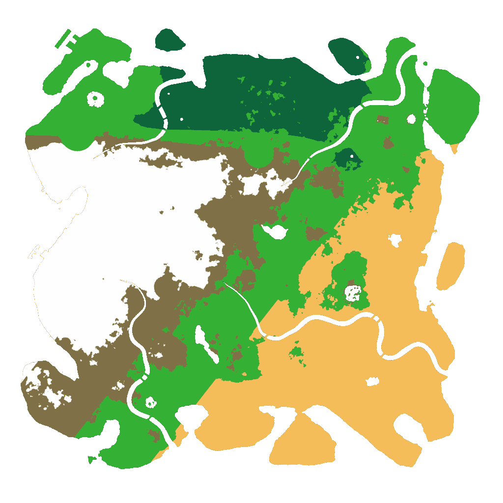 Biome Rust Map: Procedural Map, Size: 4500, Seed: 19782634