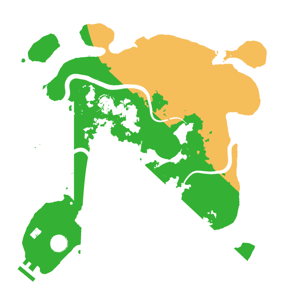Biome Rust Map: Procedural Map, Size: 3000, Seed: 10215