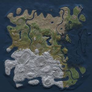 Thumbnail Rust Map: Procedural Map, Size: 4500, Seed: 9032026, 16 Monuments