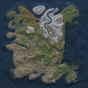 Thumbnail Rust Map: Procedural Map, Size: 4000, Seed: 192187051, 15 Monuments