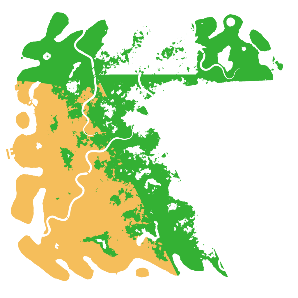 Biome Rust Map: Procedural Map, Size: 6000, Seed: 19829