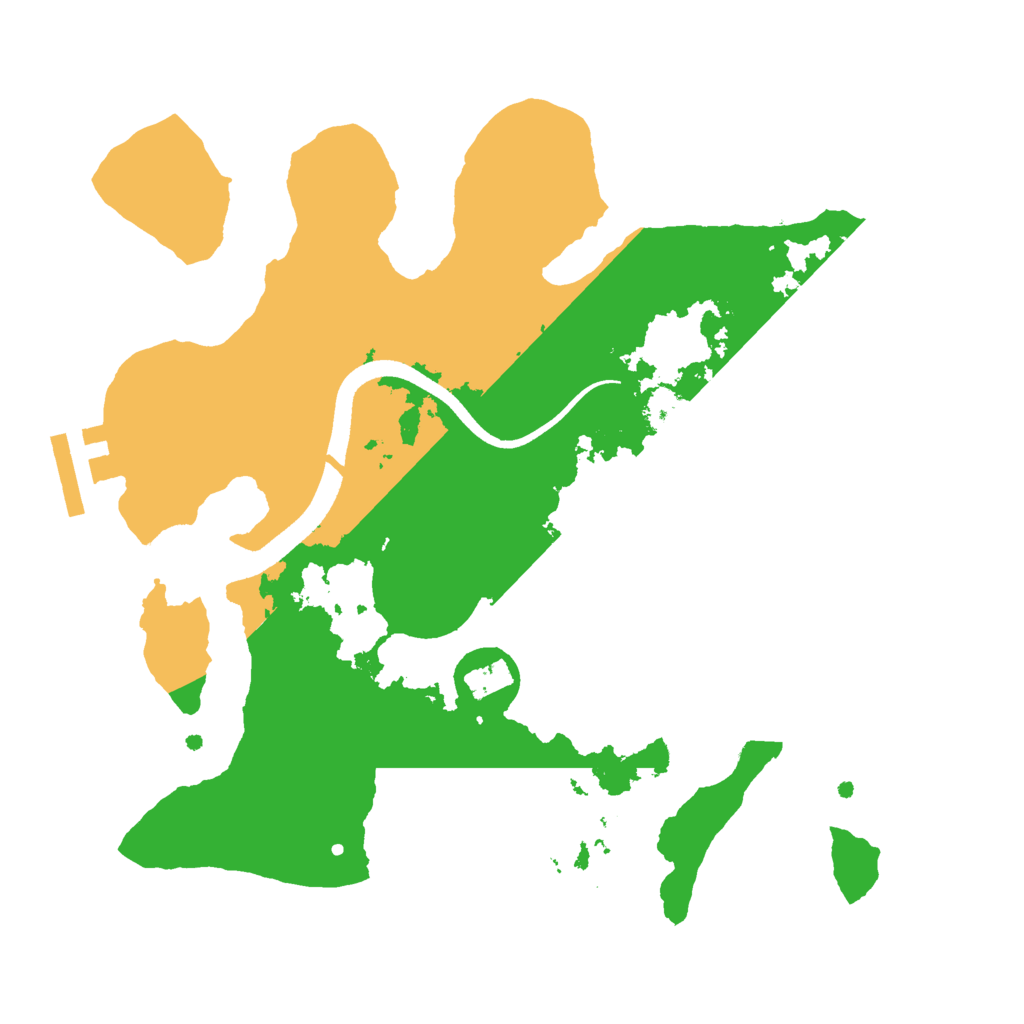Biome Rust Map: Procedural Map, Size: 2500, Seed: 812521814