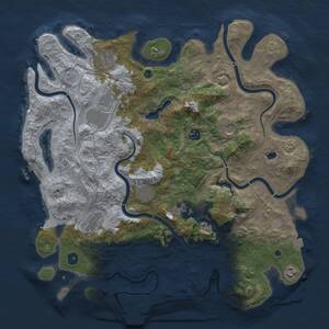 Thumbnail Rust Map: Procedural Map, Size: 4250, Seed: 982227593, 15 Monuments