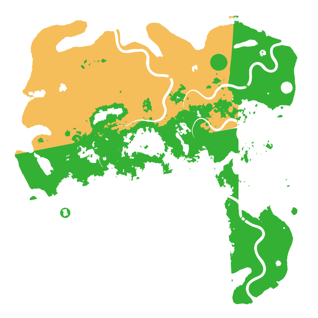Biome Rust Map: Procedural Map, Size: 5000, Seed: 4388123
