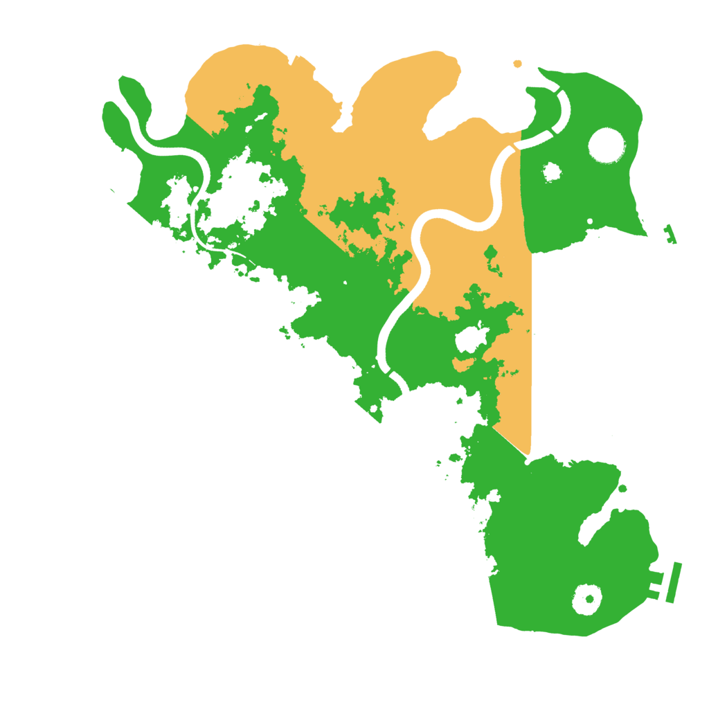 Biome Rust Map: Procedural Map, Size: 3500, Seed: 1612521