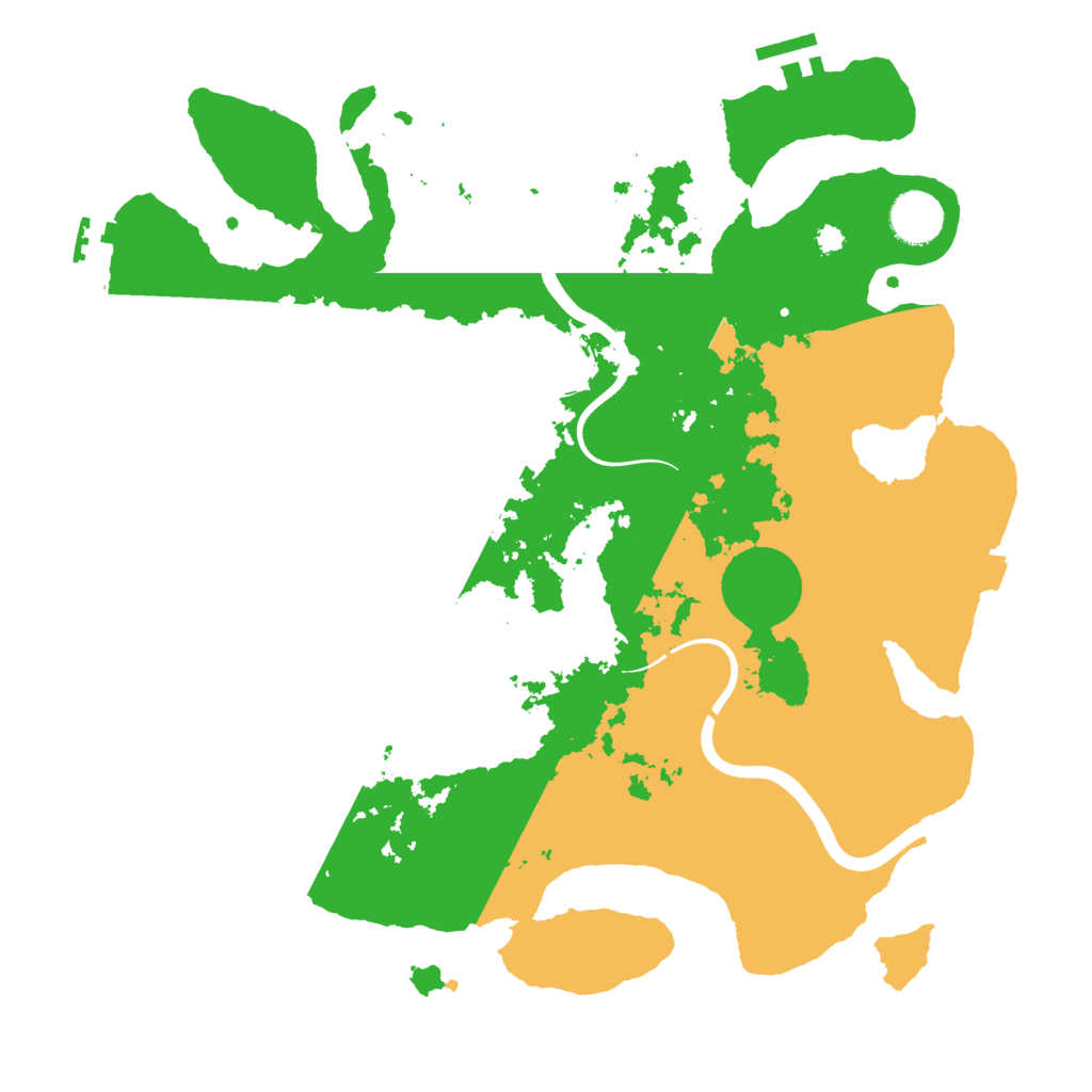 Biome Rust Map: Procedural Map, Size: 3600, Seed: 1469951509