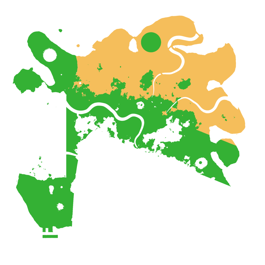 Biome Rust Map: Procedural Map, Size: 3500, Seed: 647641365
