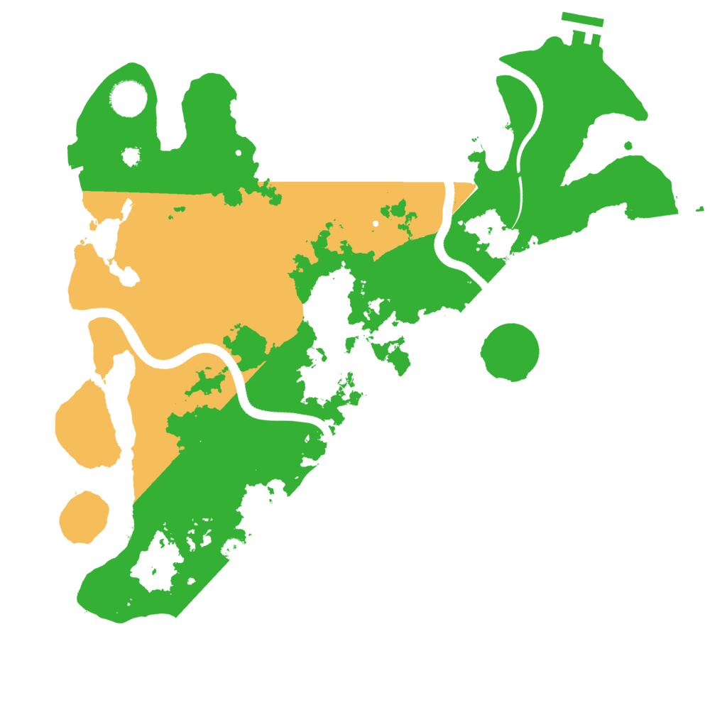 Biome Rust Map: Procedural Map, Size: 3500, Seed: 371950415