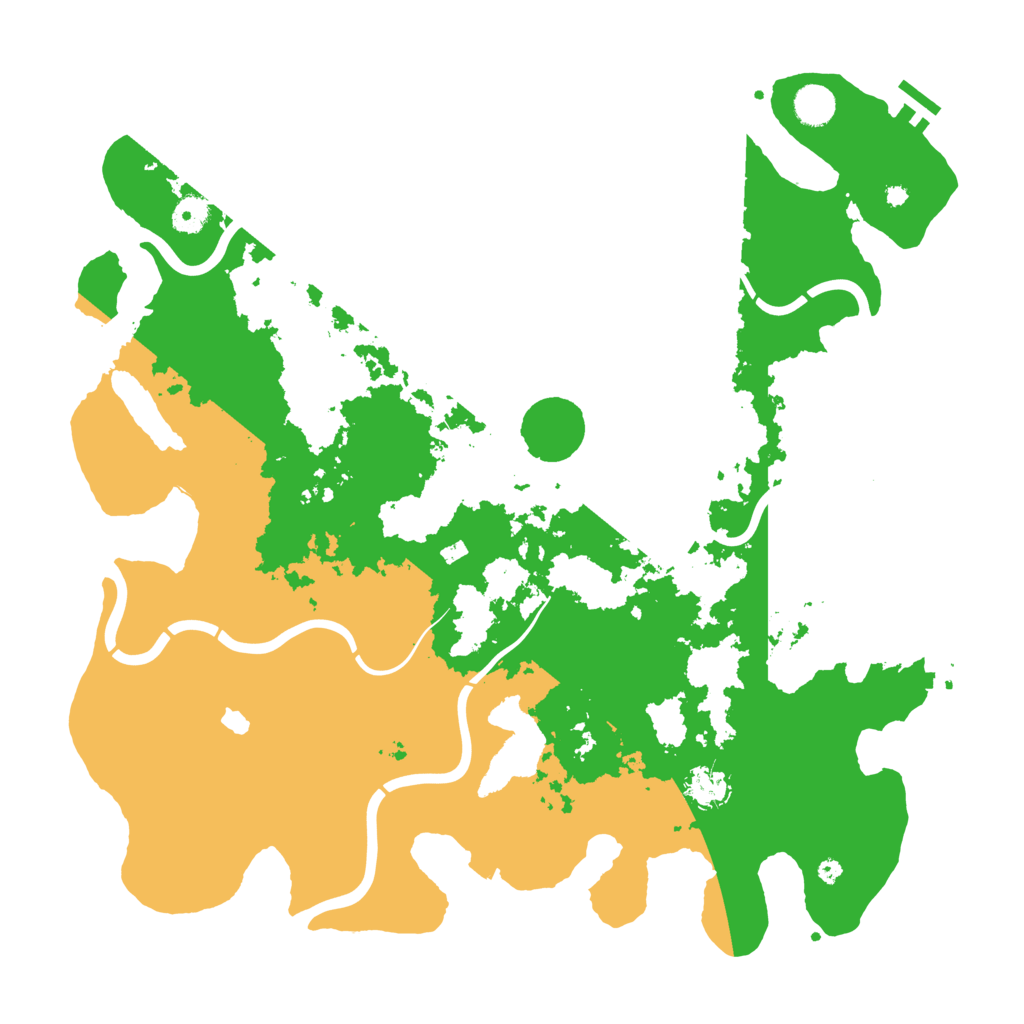 Biome Rust Map: Procedural Map, Size: 4350, Seed: 6546532