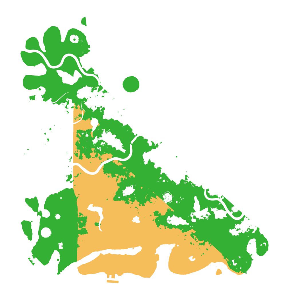 Biome Rust Map: Procedural Map, Size: 5000, Seed: 1227404764