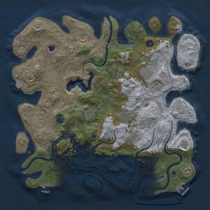 Thumbnail Rust Map: Procedural Map, Size: 4250, Seed: 354012740, 19 Monuments