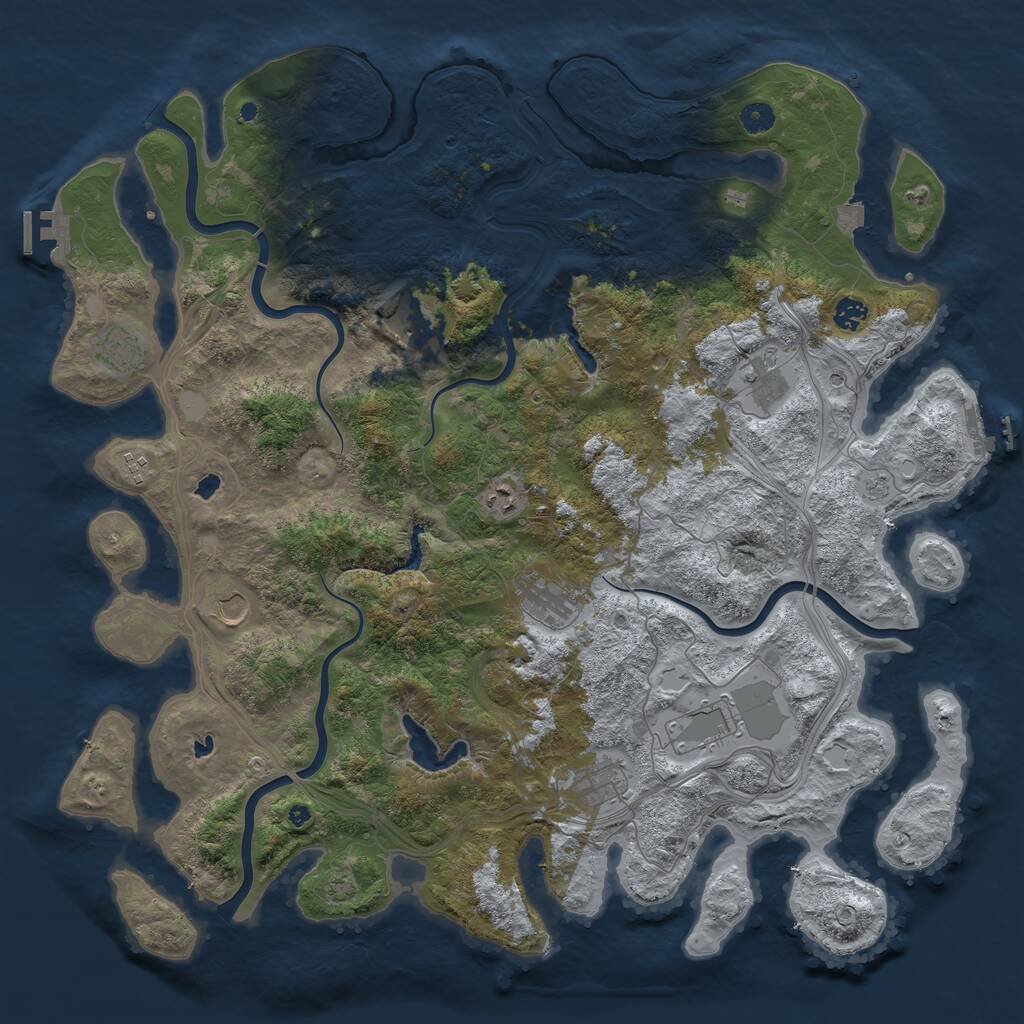 Rust Map: Procedural Map, Size: 4750, Seed: 2022196648, 16 Monuments