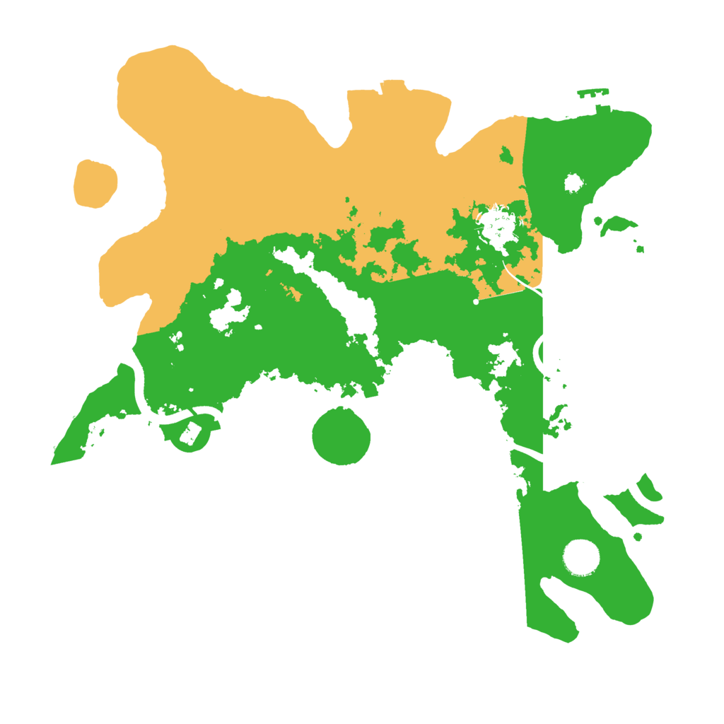 Biome Rust Map: Procedural Map, Size: 3500, Seed: 811225124