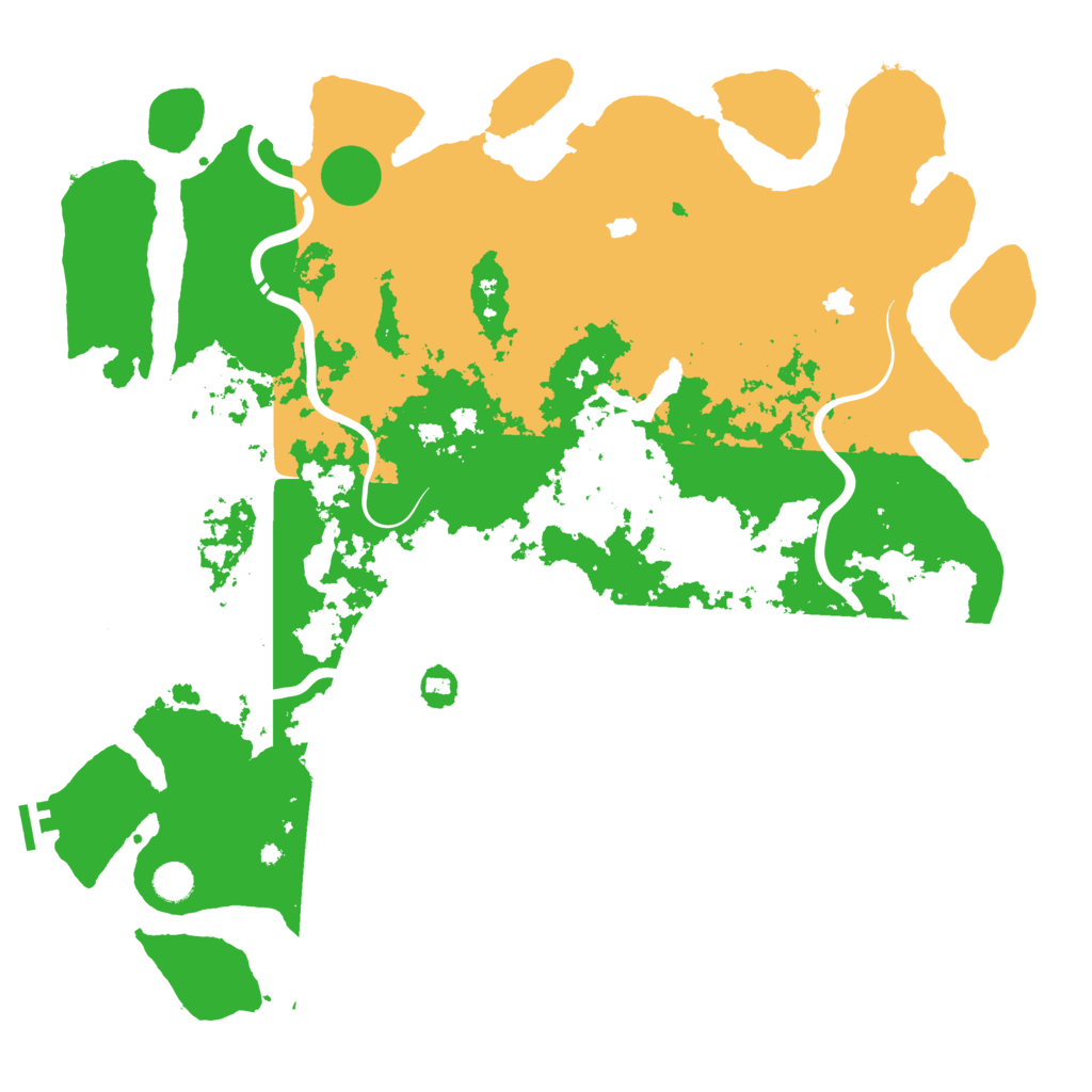 Biome Rust Map: Procedural Map, Size: 4800, Seed: 519279304