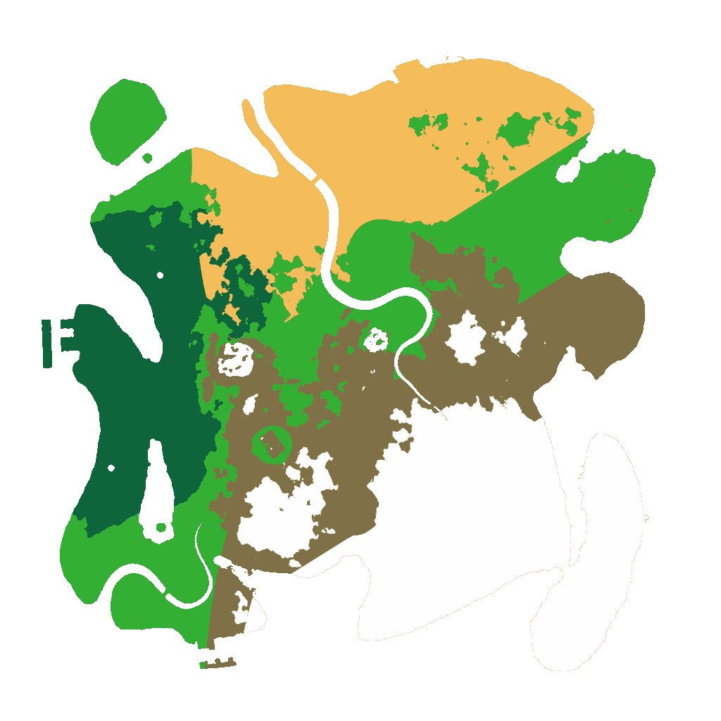 Biome Rust Map: Procedural Map, Size: 3000, Seed: 847293615