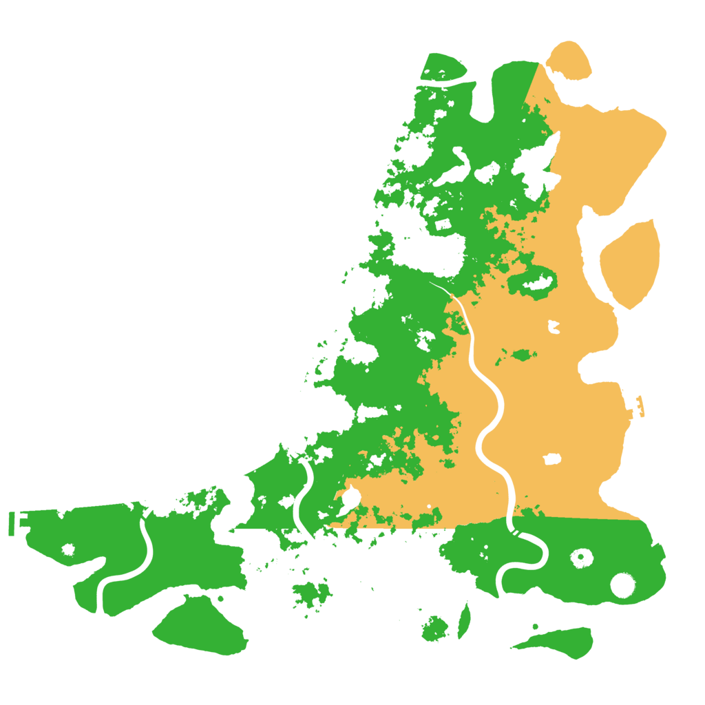 Biome Rust Map: Procedural Map, Size: 5000, Seed: 2020097066