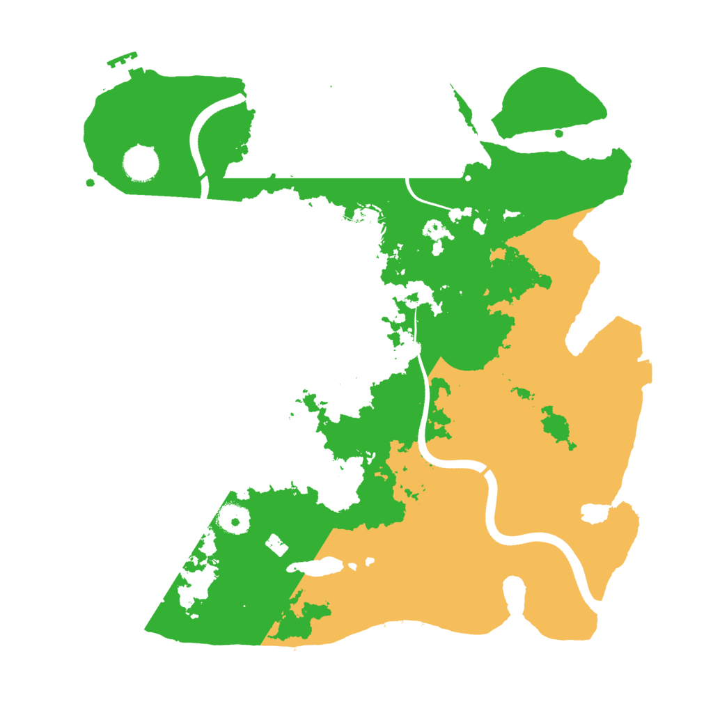 Biome Rust Map: Procedural Map, Size: 3500, Seed: 777001