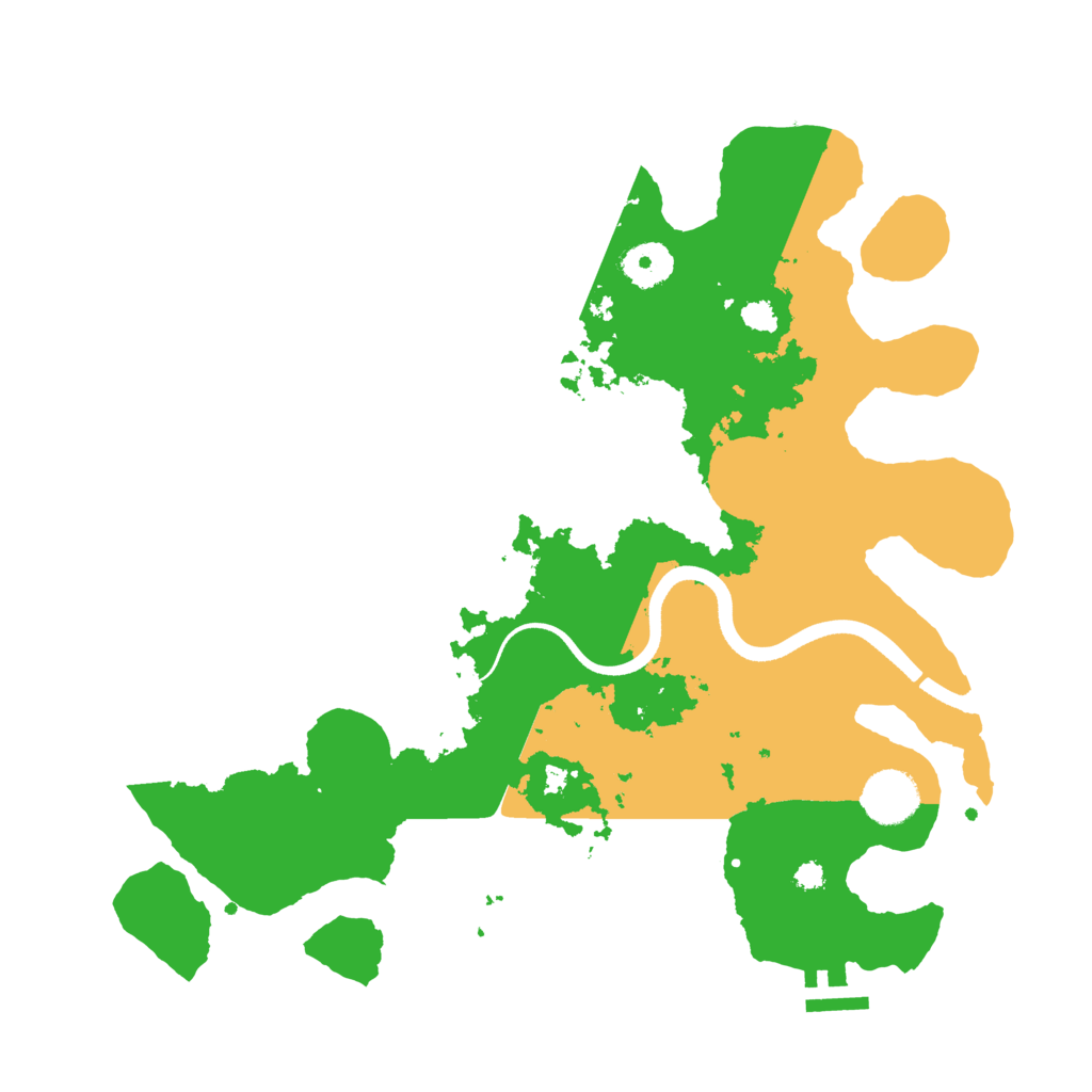 Biome Rust Map: Procedural Map, Size: 3500, Seed: 972176005
