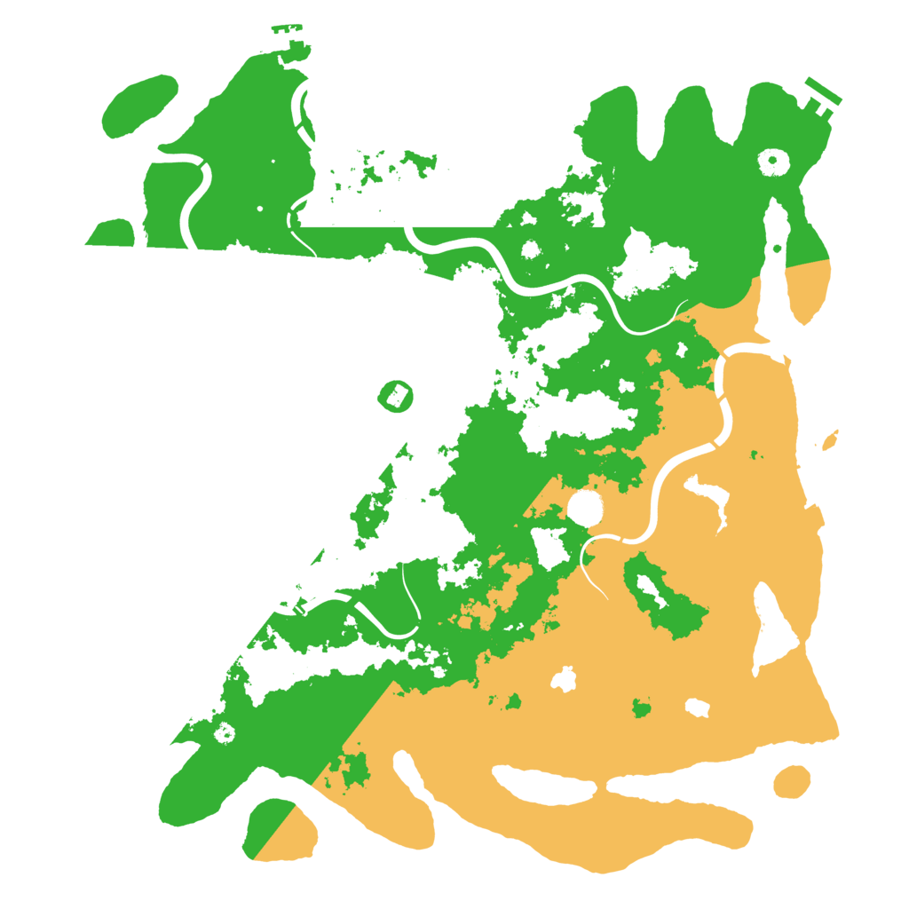 Biome Rust Map: Procedural Map, Size: 4500, Seed: 2092445361