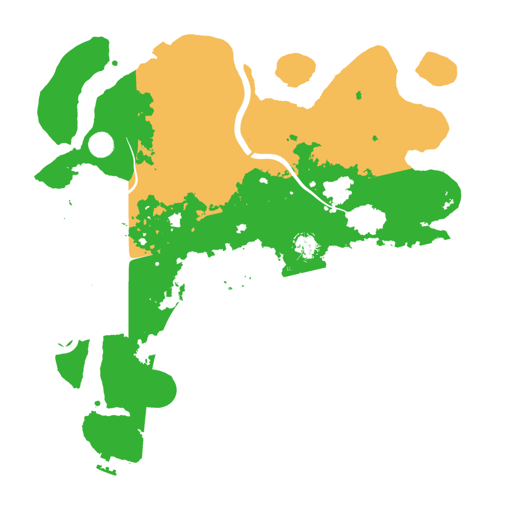 Biome Rust Map: Procedural Map, Size: 3700, Seed: 414021925