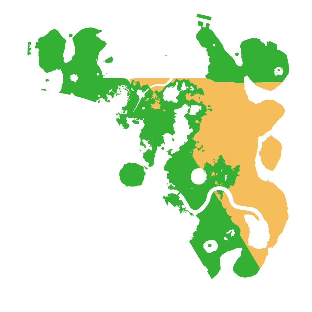 Biome Rust Map: Procedural Map, Size: 3500, Seed: 812637385