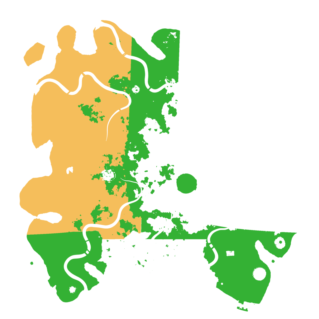 Biome Rust Map: Procedural Map, Size: 4300, Seed: 100010