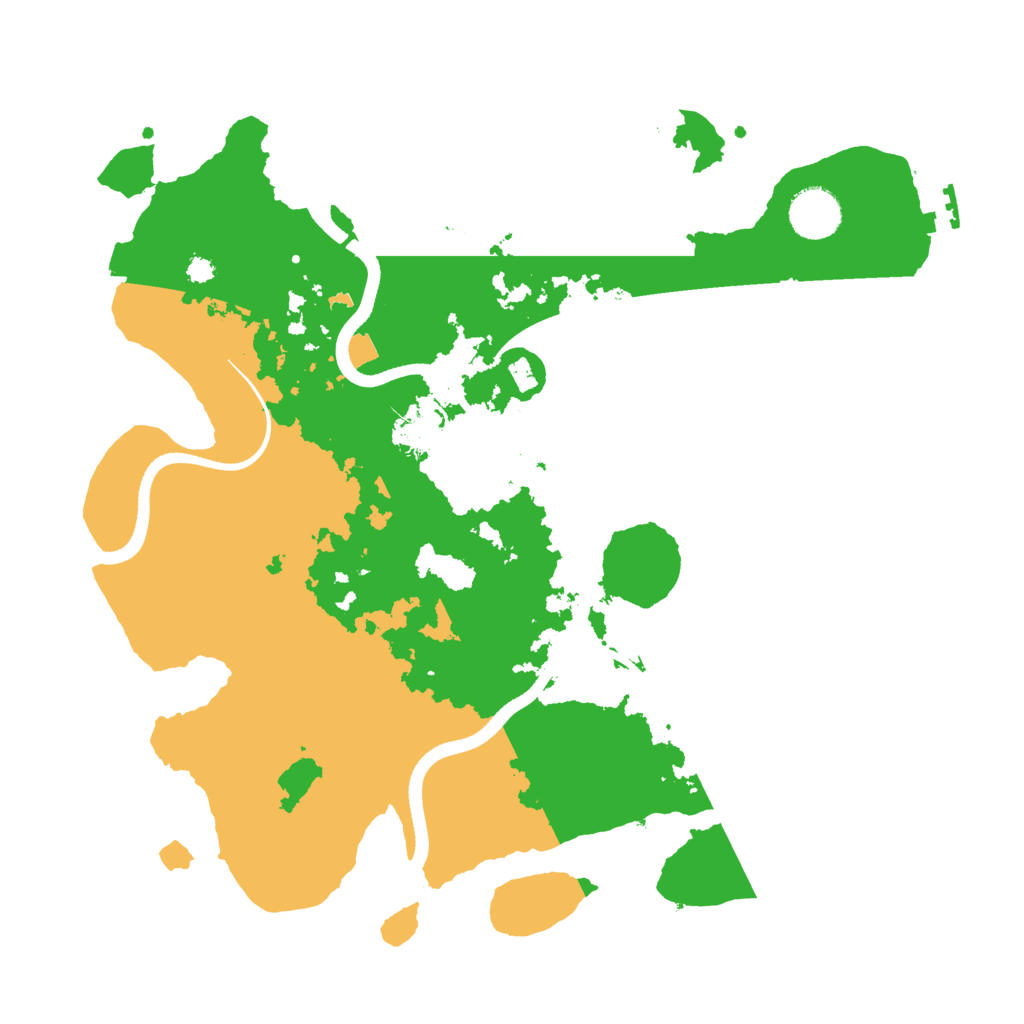 Biome Rust Map: Procedural Map, Size: 3500, Seed: 61648917