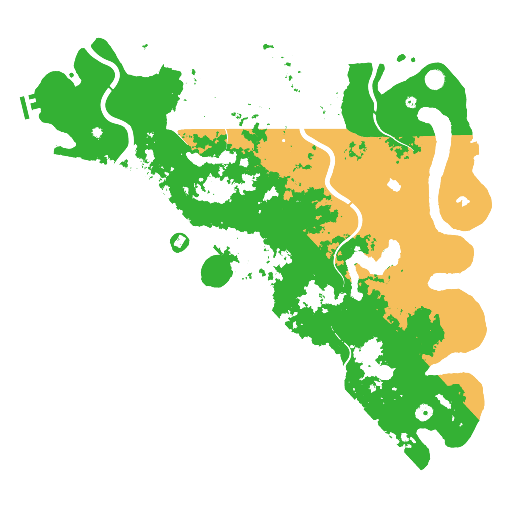 Biome Rust Map: Procedural Map, Size: 4500, Seed: 30926