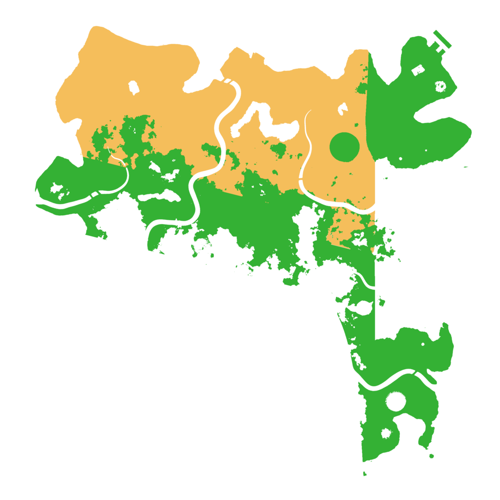 Biome Rust Map: Procedural Map, Size: 4500, Seed: 18645972