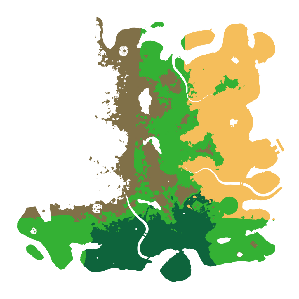 Biome Rust Map: Procedural Map, Size: 4500, Seed: 468350277