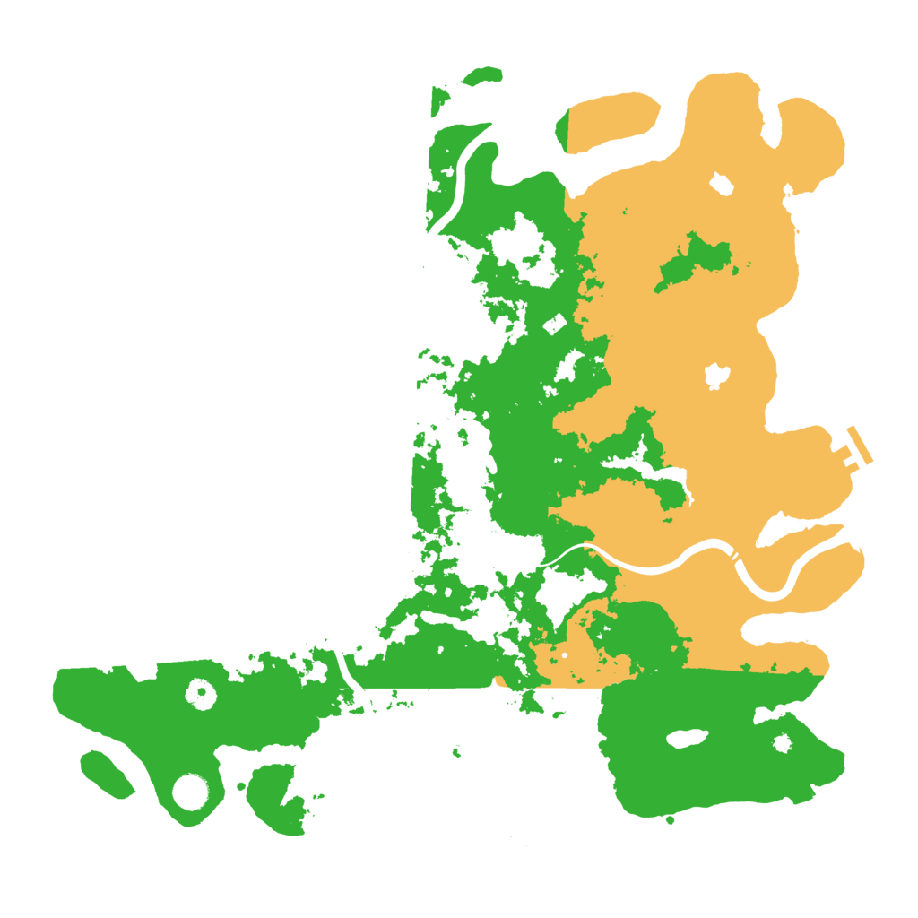 Biome Rust Map: Procedural Map, Size: 4500, Seed: 468350277