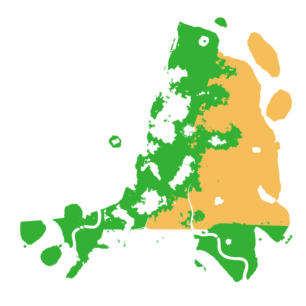 Biome Rust Map: Procedural Map, Size: 4500, Seed: 819547916