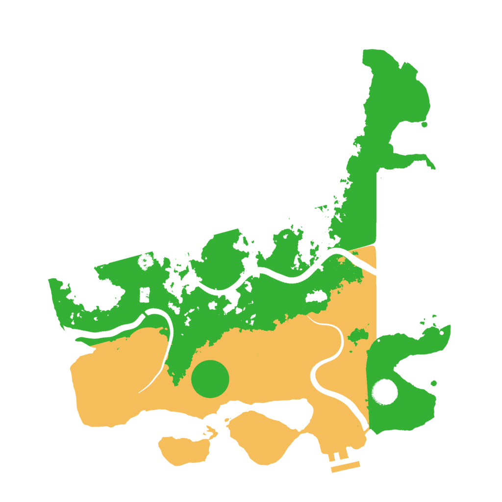 Biome Rust Map: Procedural Map, Size: 3500, Seed: 594450