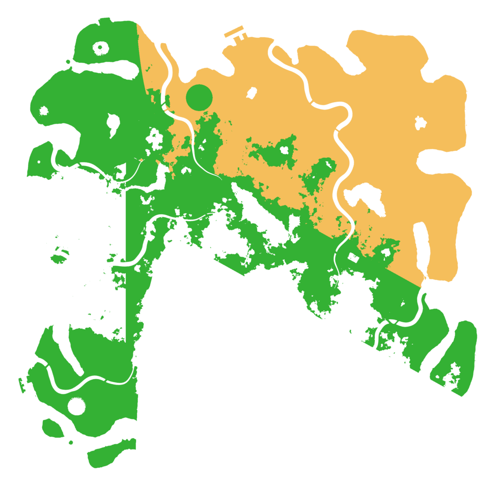 Biome Rust Map: Procedural Map, Size: 5000, Seed: 465717
