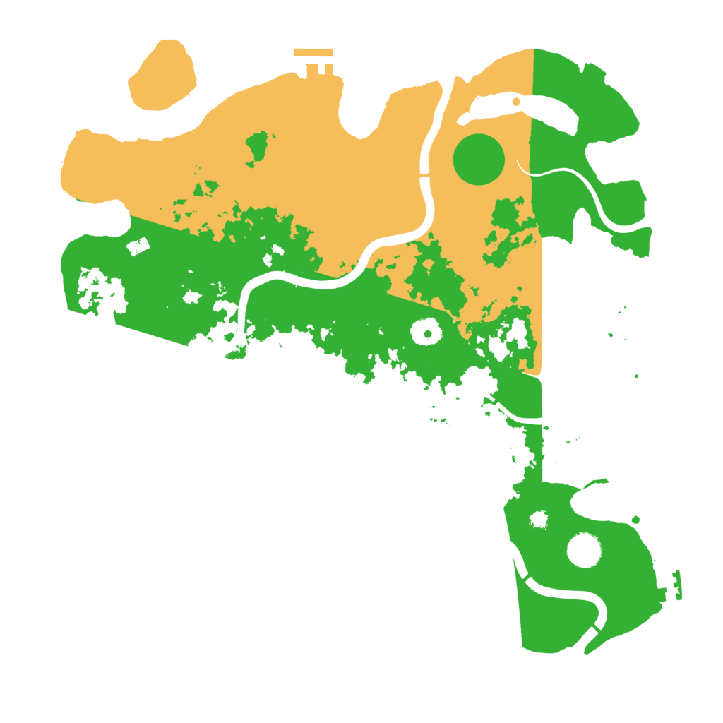 Biome Rust Map: Procedural Map, Size: 3700, Seed: 308708224
