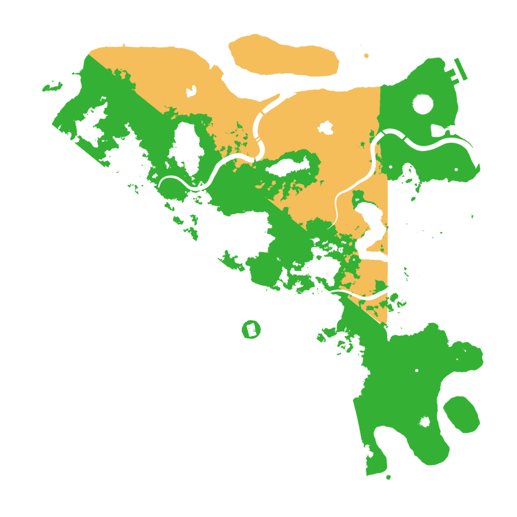 Biome Rust Map: Procedural Map, Size: 4500, Seed: 1392005737