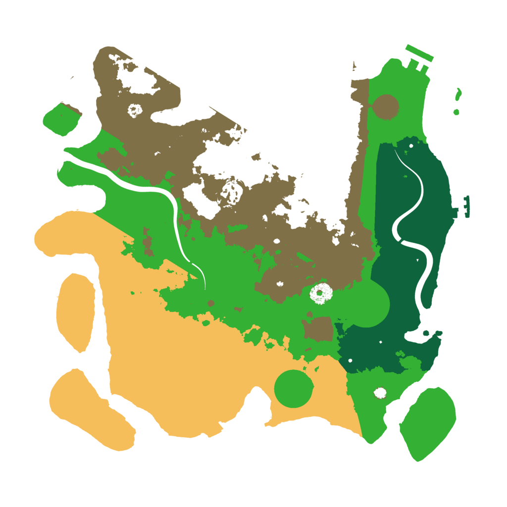 Biome Rust Map: Procedural Map, Size: 3500, Seed: 1784462514