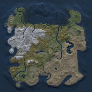 Thumbnail Rust Map: Procedural Map, Size: 4250, Seed: 833055124, 18 Monuments