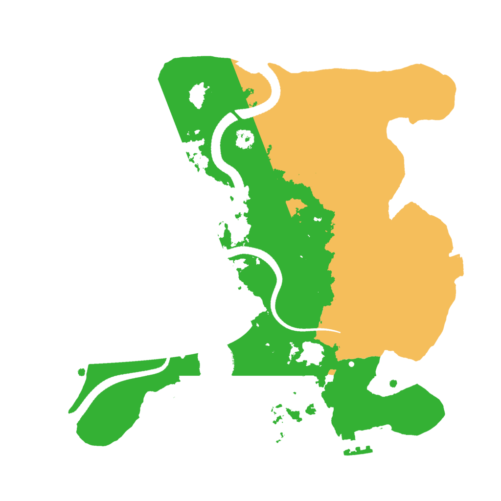 Biome Rust Map: Procedural Map, Size: 2650, Seed: 66666666