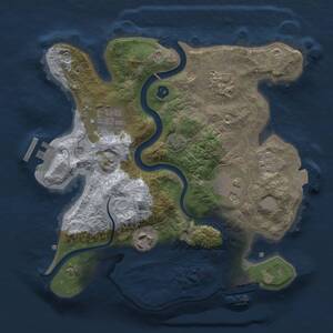 Thumbnail Rust Map: Procedural Map, Size: 2650, Seed: 66666666, 10 Monuments