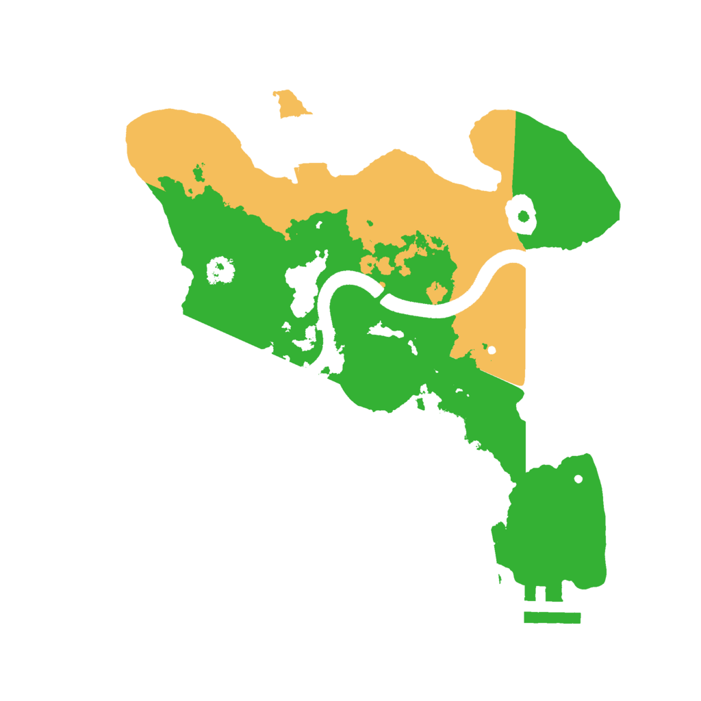 Biome Rust Map: Procedural Map, Size: 2500, Seed: 1844450537