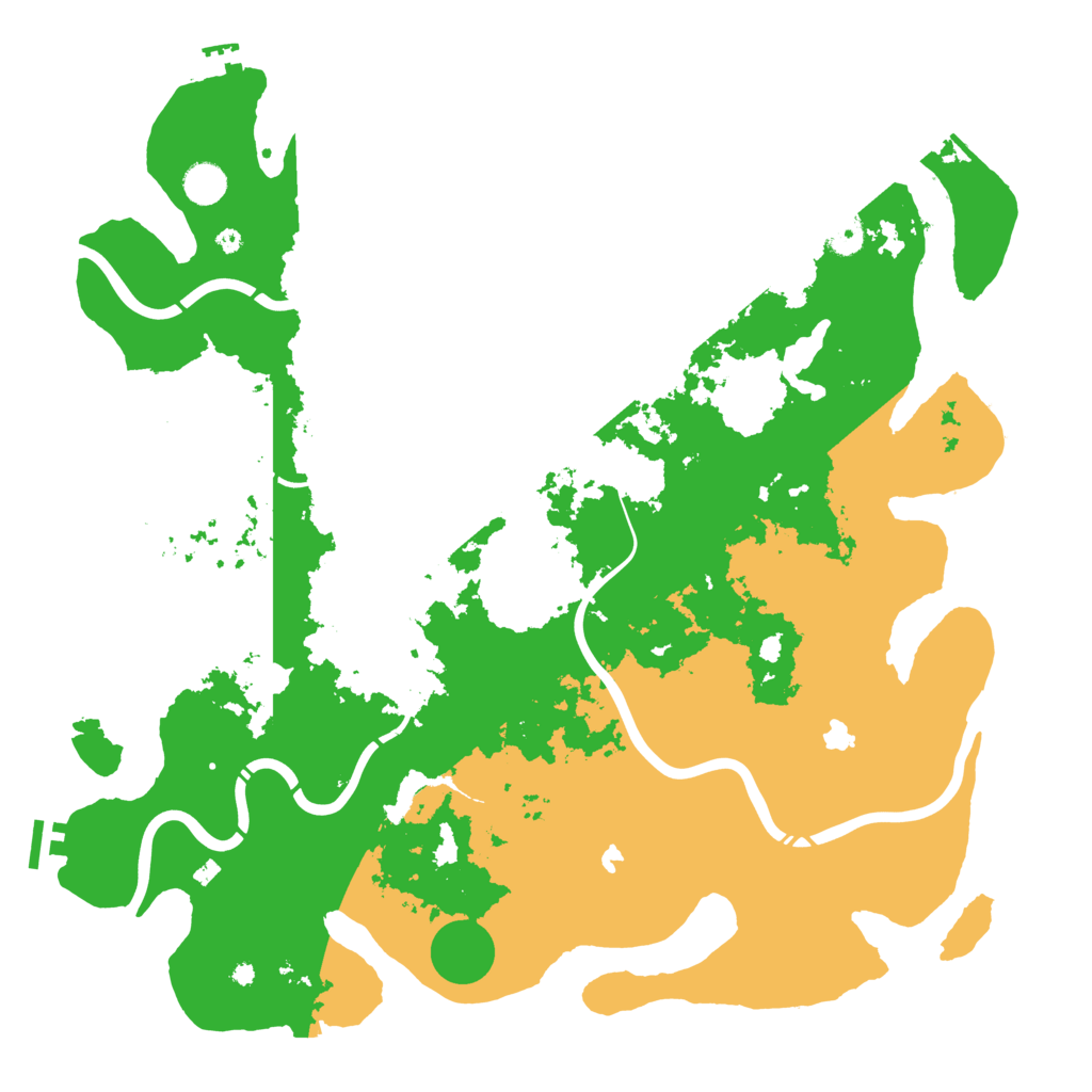 Biome Rust Map: Procedural Map, Size: 4500, Seed: 291086921