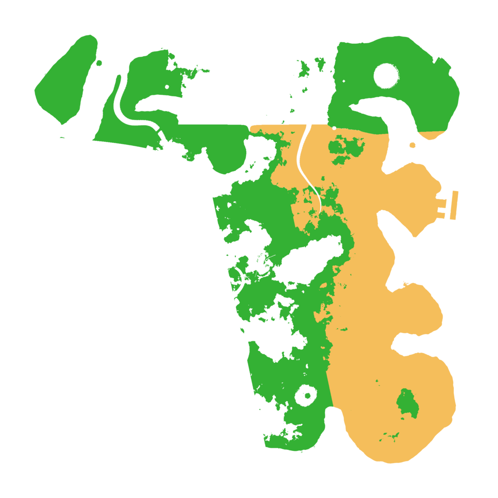 Biome Rust Map: Procedural Map, Size: 3500, Seed: 667224093