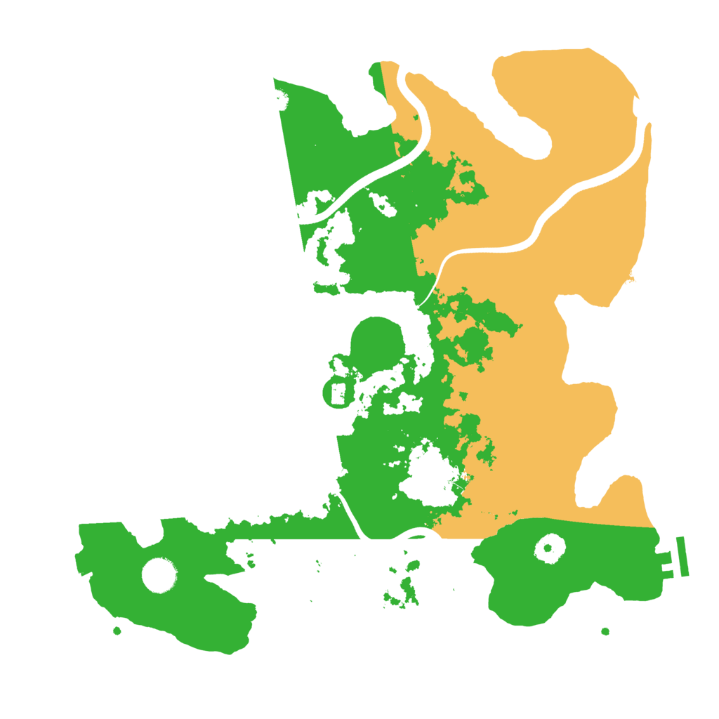 Biome Rust Map: Procedural Map, Size: 3650, Seed: 8053366
