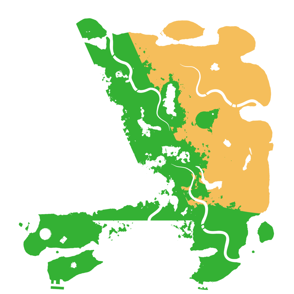 Biome Rust Map: Procedural Map, Size: 4500, Seed: 410791072