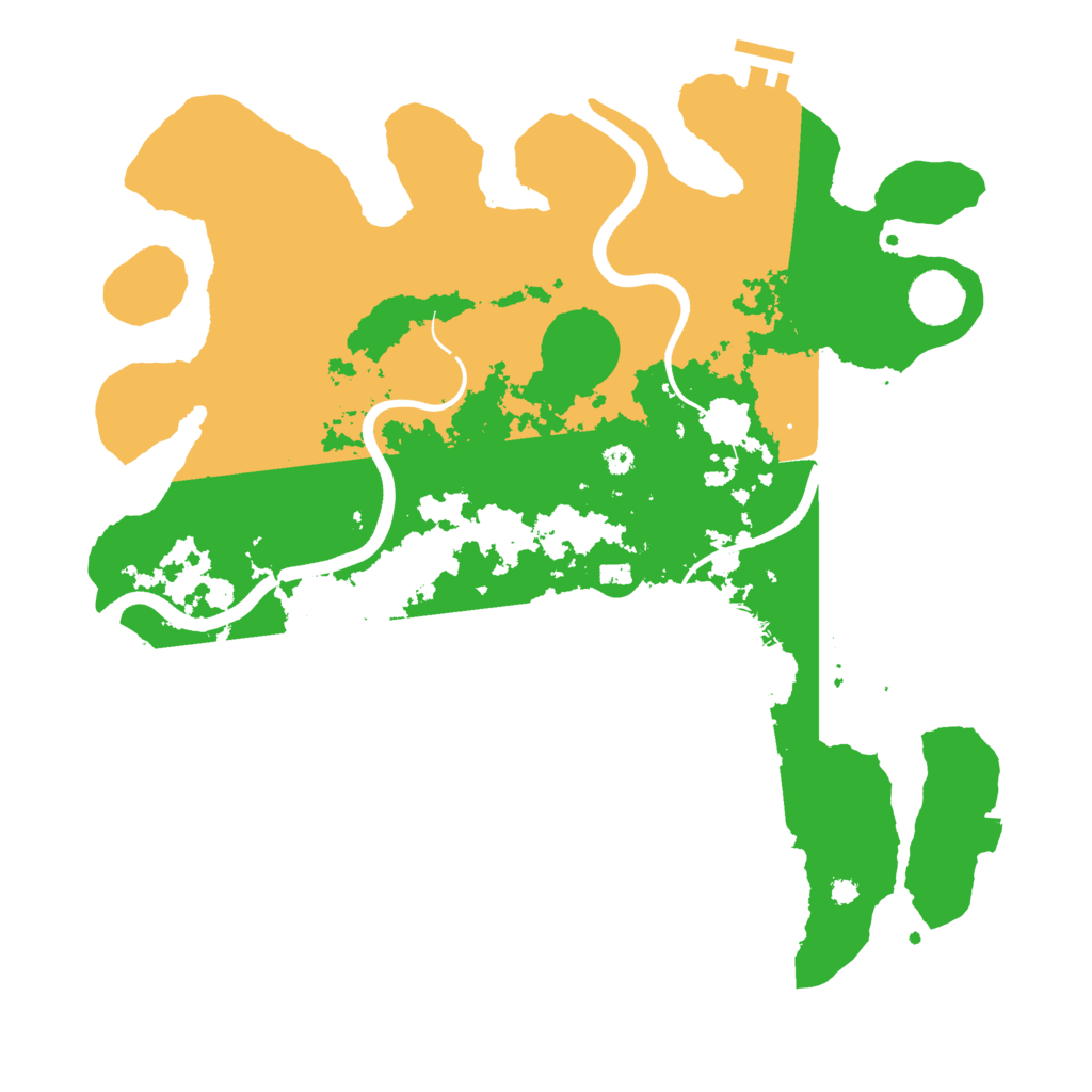 Biome Rust Map: Procedural Map, Size: 3700, Seed: 579120958