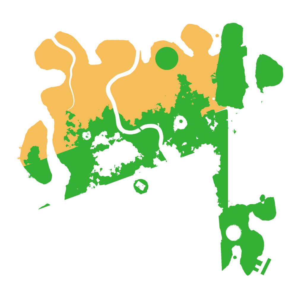 Biome Rust Map: Procedural Map, Size: 3500, Seed: 1280545371