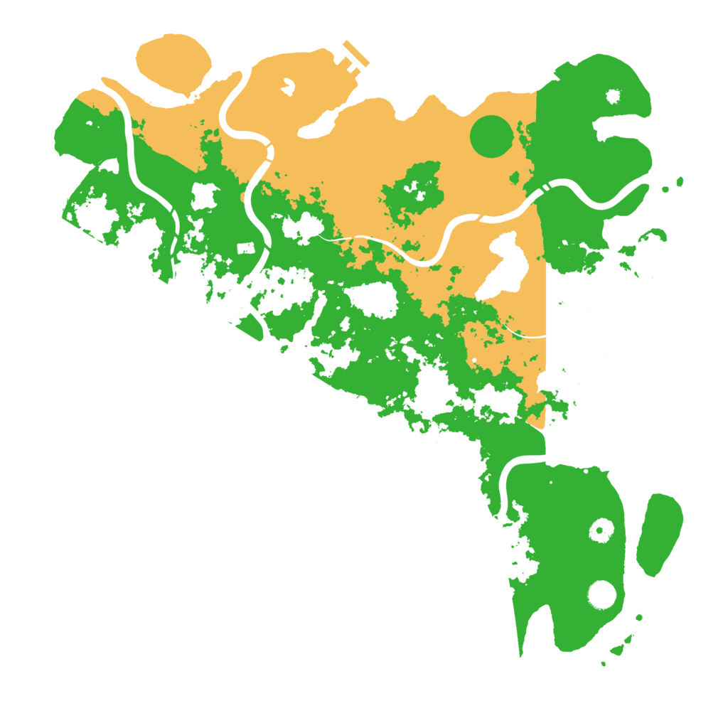 Biome Rust Map: Procedural Map, Size: 4500, Seed: 592587